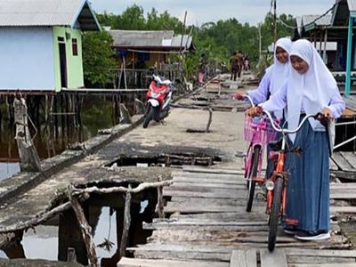 Penampakan Jalan Sakaratul Maut di Inhil Riau