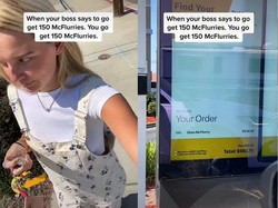 Pesan 150 Es Krim McFlurry Lewat Drive-Thru, Wanita Ini Dicibir Netizen