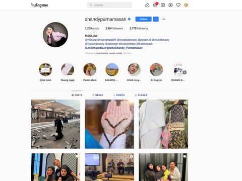 Unggahan pisah Shandy Purnamasari dan Gilang dihapus