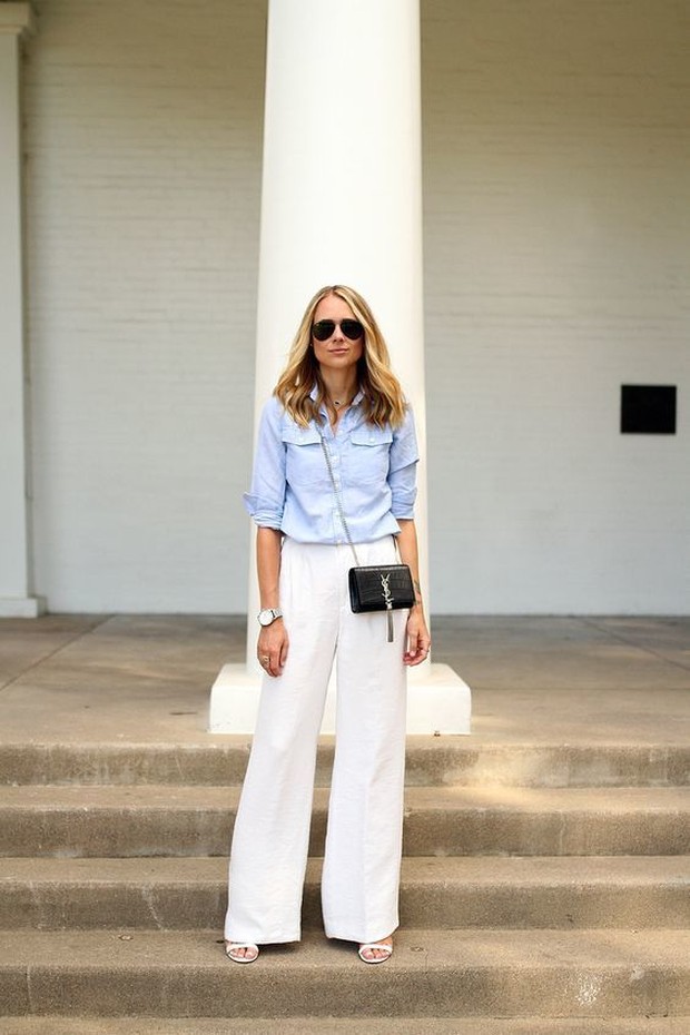 Wide-Legged Pants/ foto: pinterets.com/ @styleblueprint Wide-Legged Pants/ foto: pinterets.com/ @styleblueprint