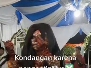 Pernikahan Viral Ada Tamu Seram bak Wewe Gombel, Bikin Bingung Pernikahan Viral Ada Tamu Seram bak Wewe Gombel, Bikin Bingung