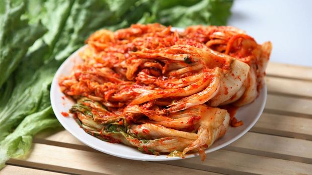 Ilustrasi kimchi atau kimchee