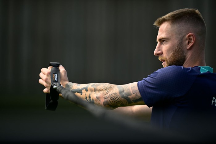 COMO, ITALY - JULY 19: Milan Skriniar of FC Internazionale in action during the FC Internazionale training session at the clubs training ground Suning Training Center on July 19, 2022 in Como, Italy. (Photo by Mattia Ozbot - Inter/Inter via Getty Images)