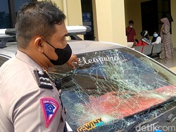 Detik-detik Pemobil Teler Tabrak Rombongan Polisi di Pekalongan