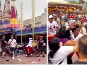 Dua Keluarga Ini Tawuran di Disneyland, Cuma Gegara Antrean