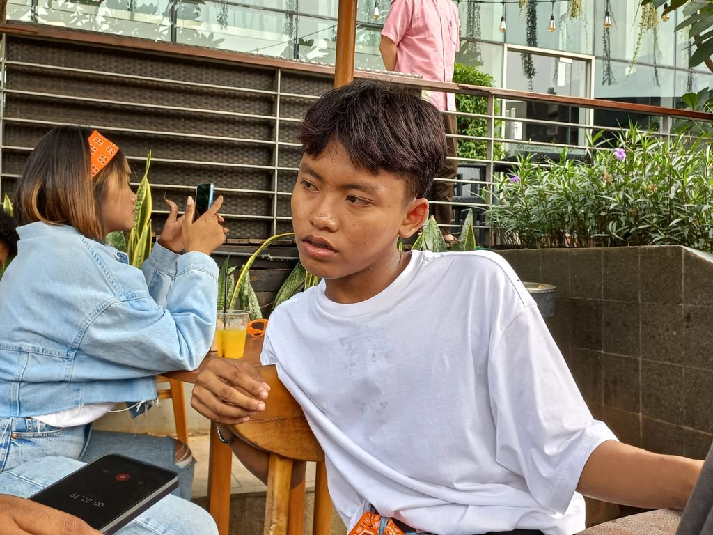 Roy, bocah asal Citayam yang viral karena nongkrong di Dukuh Atas, Sudirman, Jakpus.