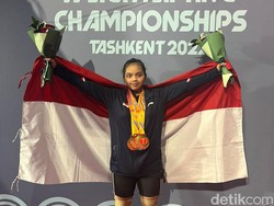Bangga! Mojang Bandung Raih Medali Emas Angkat Besi di Uzbekistan