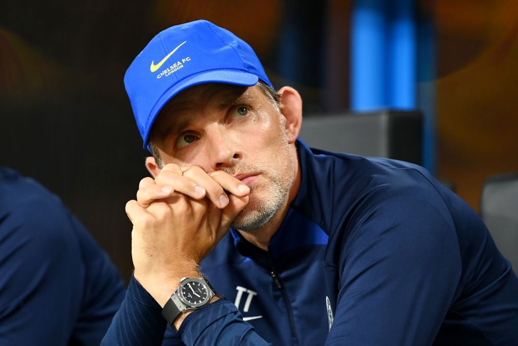 CHARLOTTE, NORTH CAROLINA - JULY 20: Thomas Tuchel, Manager of Chelsea looks on prior to the Pre-Season Friendly match between Chelsea FC and Charlotte FC at Bank of America Stadium on July 20, 2022 in Charlotte, North Carolina. (Photo by Darren Walsh/Chelsea FC via Getty Images)
