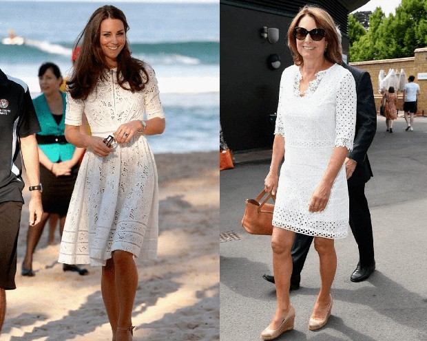 Kate and Carole with White Eyelet Dress/ foto: pinterest.com