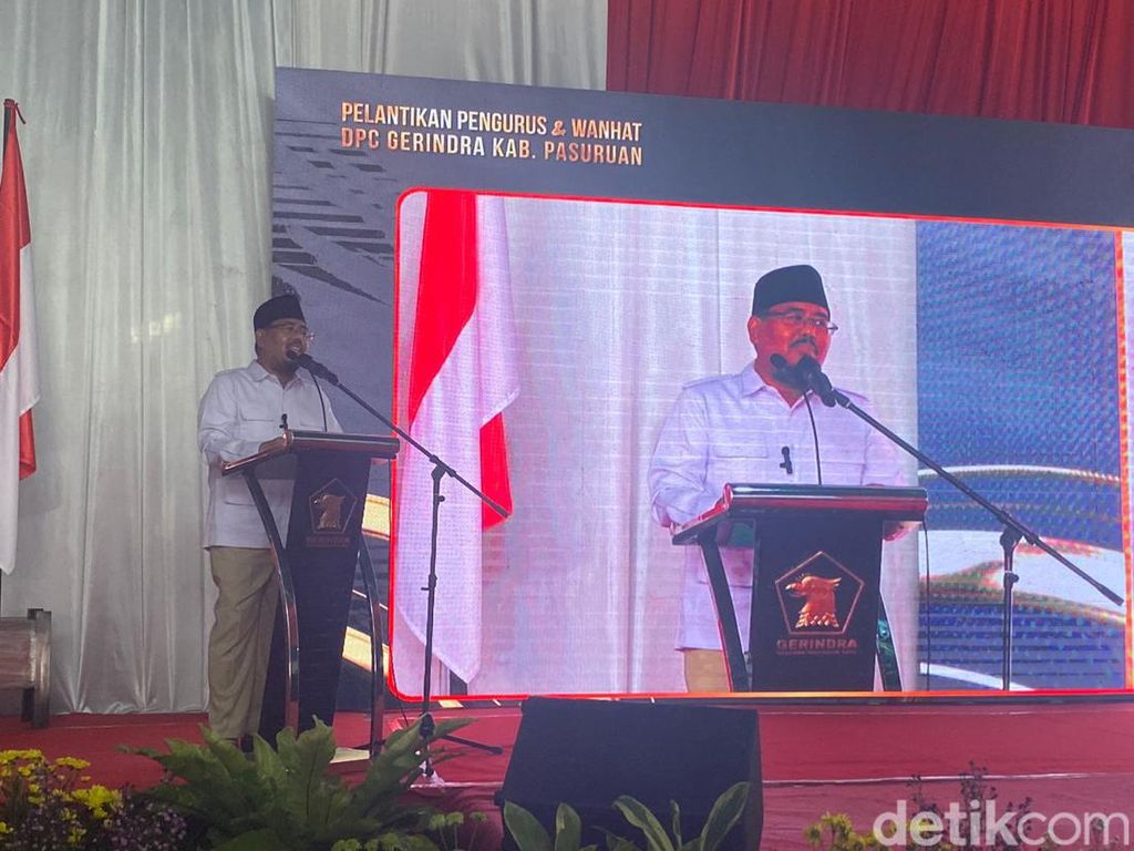 Ketua Gerindra Jatim Sampaikan Pesan Menohok Prabowo ke DPC Pasuruan
