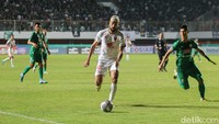 PSS Sleman menjamu PSM Makassar dalam laga perdana gelaran BRI Liga 1 di Stadion Maguwoharjo, Sleman, Yogyakarta, Sabtu (23/7/2022).  