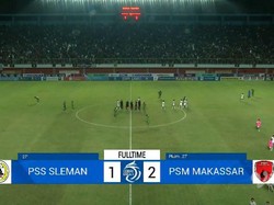 Brace Pluim Bawa PSM Makassar Pecundangi Tuan Rumah PSS Sleman 2-1