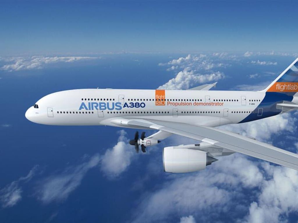 Pesawat Jumbo A380 Dipasangi Mesin Kipas Terbuka, Buat Apa?