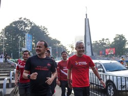 Ganjar Pranowo dan Bima Arya Lari Pagi Kelilingi Istana Bogor