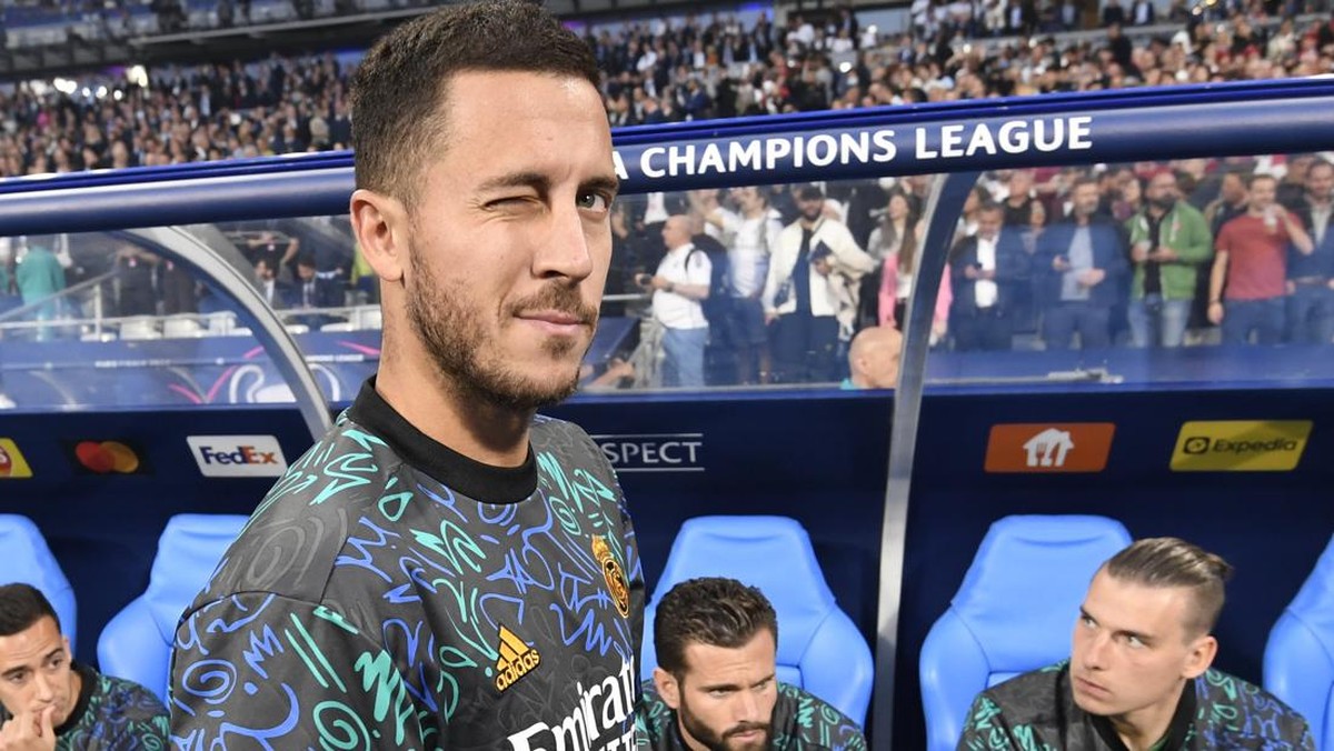 Pemain Real Madrid Eden Hazard mengaku senang jika Barcelona kompetitif lagi di musim depan. (Foto: Photonews via Getty Images/Photonews)