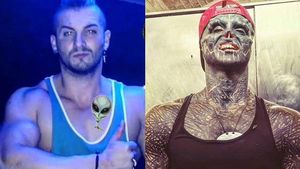 Potret Black Alien yang Viral di IG, Belum Selesai Transformasi