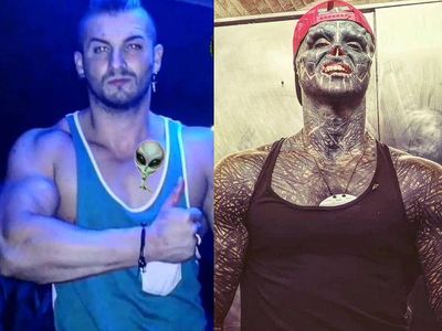 Potret Black Alien yang Viral di IG, Belum Selesai Transformasi