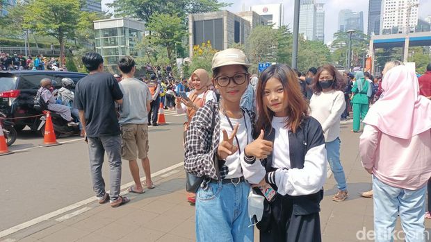 Suasana Citayam Fashion Week Minggu (24/7) siang.