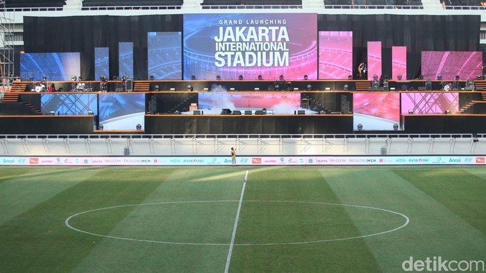 Acara Grand Launching Jakarta International Stadium (JIS) diselenggarakan sore ini. Gubernur DKI Jakarta Anies Baswedan nampak sudah tiba di lokasi, Minggu, 24/7/2022