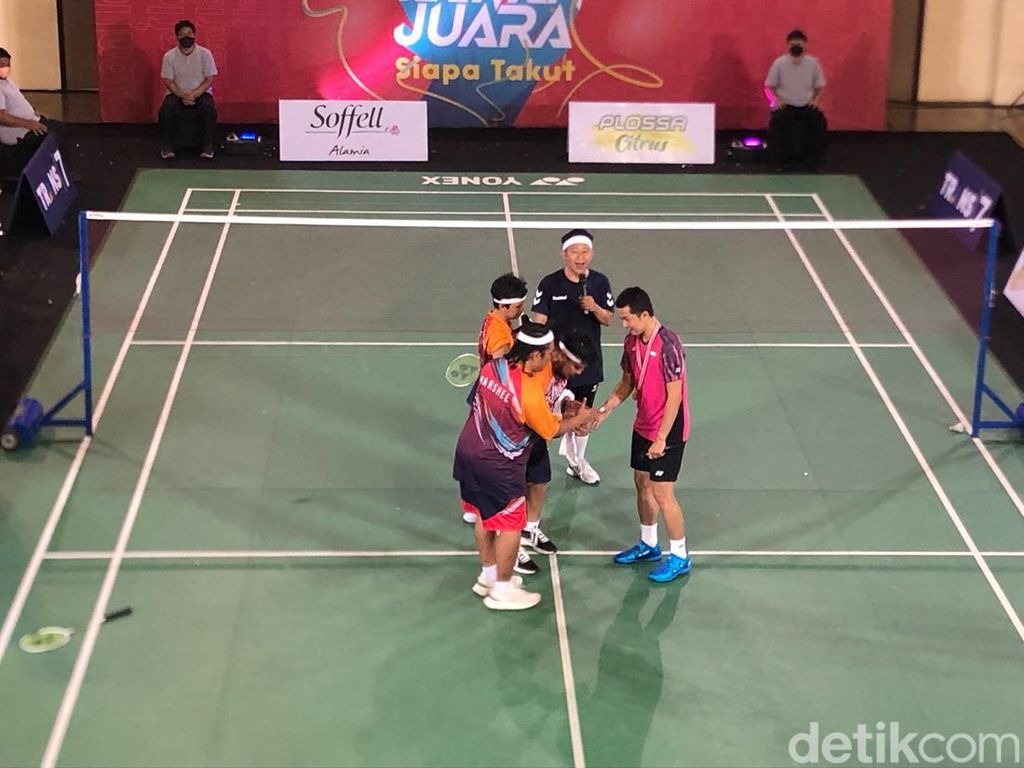 Pakai Raket Tenis Lawan Trig3rr dan Denny Cagur, Taufik Hidayat Menang Pakai Raket Tenis Lawan Trig3rr dan Denny Cagur, Taufik Hidayat Menang
