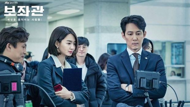 Ilustrasi Aktor dan aktris Korea di balik layar