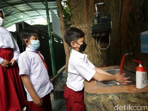 Di SD Ini Air Limbah Diolah untuk Cuci Tangan