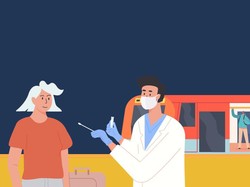 Rincian Stasiun Penyedia Tes Antigen Rp 35.000