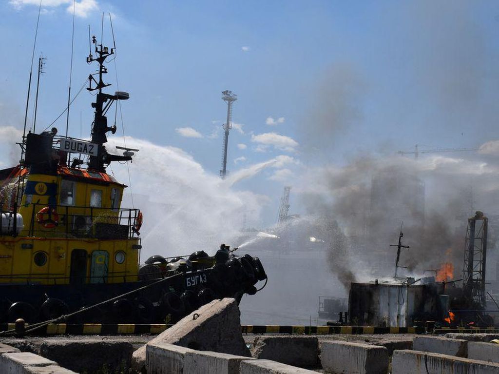 Rudal Rusia Hantam Pesisir Laut Hitam Dekat Odesa Ukraina