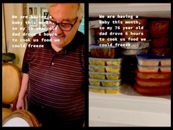 Sweet! Ayah Ini Bikin Stok Makanan untuk Putrinya yang Akan Melahirkan