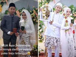 Cerita di Balik Viral Pengantin Dandan Sendiri karena MUA Lupa Datang