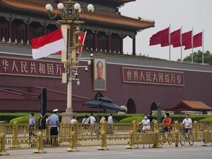 Saat Bendera Indonesia Berkibar di Kota Terlarang Beijing Saat Bendera Indonesia Berkibar di Kota Terlarang Beijing