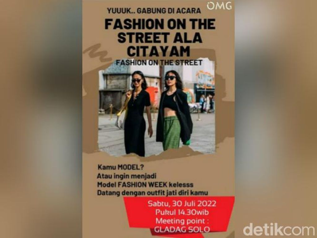 Rencana Fashion Show Jalanan di Solo Dihadang Larangan Polisi Rencana Fashion Show Jalanan di Solo Dihadang Larangan Polisi