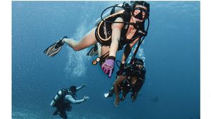 8 Foto Nia Ramadhani Diving di Labuan Bajo, Pamer Tubuh Langsing Berbikini