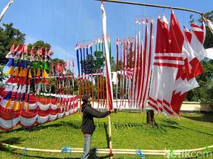Jelang 17 Agustus, Penjualan Bendera Merah Putih di Magelang Naik 40%
