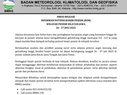 Waspada Banjir Rob Pesisir Selatan Jawa! Tinggi Gelombang hingga 6 Meter