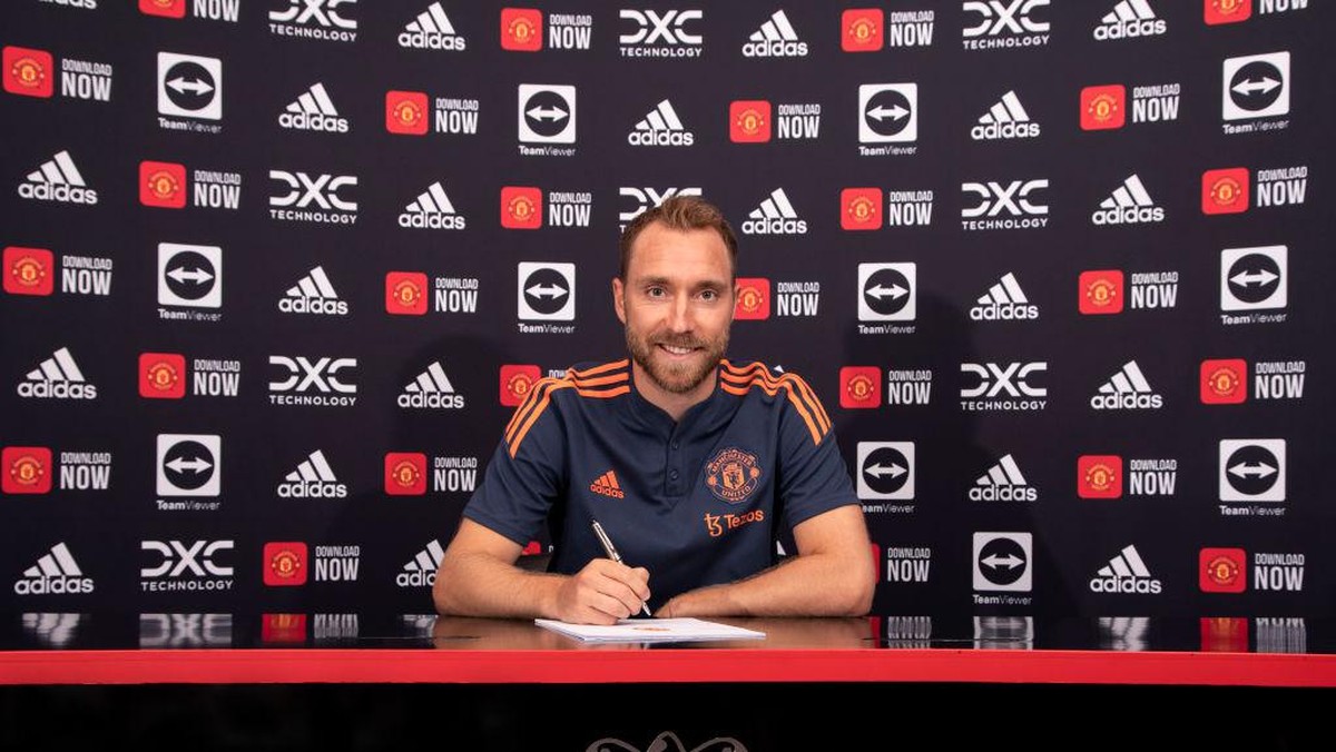 Christian Eriksen tak menyangka bisa gabung Man United (Manchester United via Getty Imag/Manchester United)