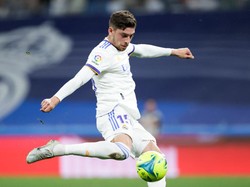 Delapan tembakan dari 10 tembakan terakhir Federico Valverde, kena tiang! (Foto: Getty Images)