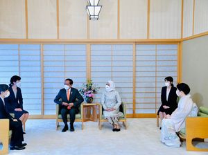 Jokowi dan Iriana Bertemu Kaisar dan Permaisuri Jepang