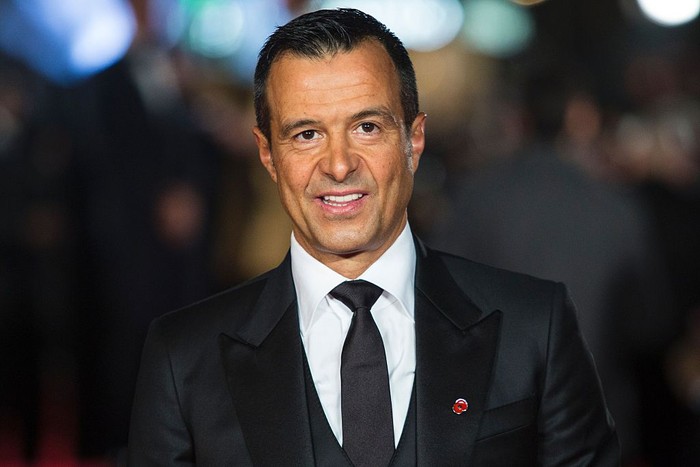 Portuguese football agent Jorge Mendes poses on arrival for the world premiere of the film Ronaldo in central London on November 9, 2015.
 / AFP / JACK TAYLOR        (Photo credit should read JACK TAYLOR/AFP via Getty Images)