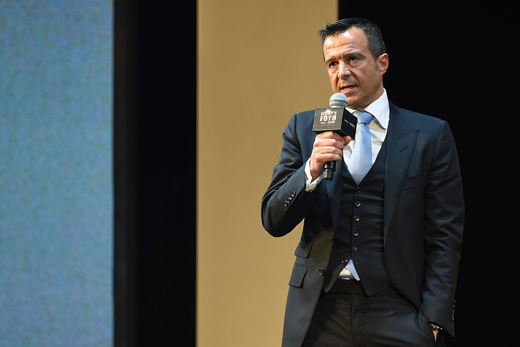Portuguese football agent Jorge Mendes poses on arrival for the world premiere of the film Ronaldo in central London on November 9, 2015. / AFP / JACK TAYLOR        (Photo credit should read JACK TAYLOR/AFP via Getty Images)