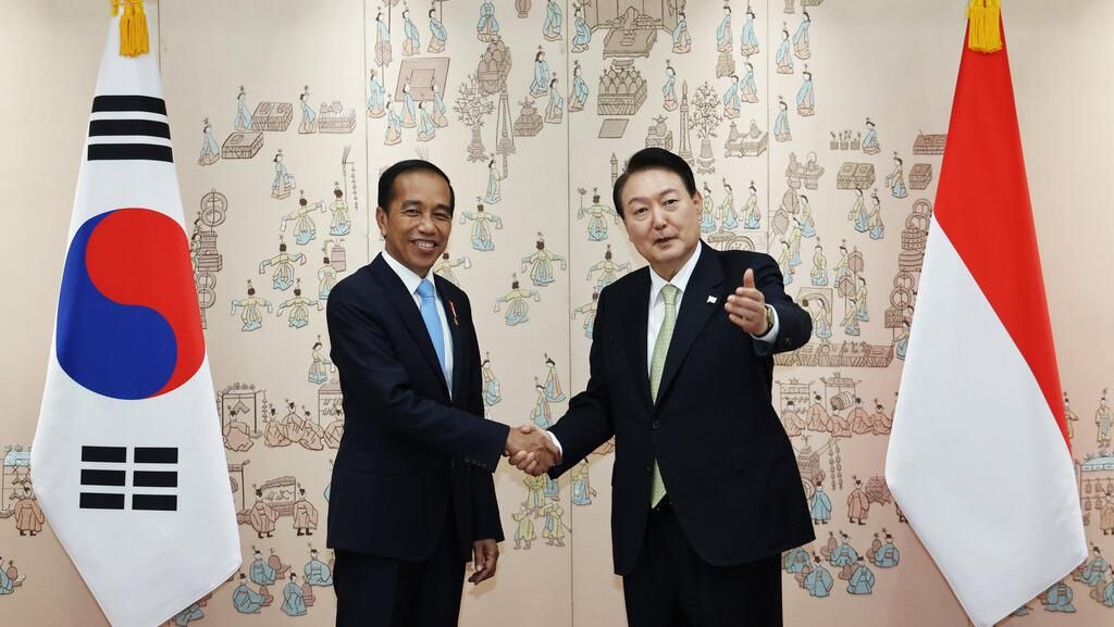 Momen Akrab Jokowi dan Presiden Korsel di Seoul