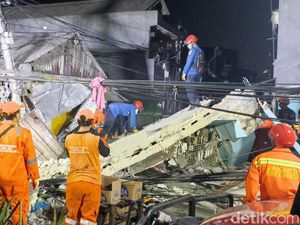 Evakuasi Bangunan Roboh di Jakpus Selesai, Kasus Didalami Polisi Evakuasi Bangunan Roboh di Jakpus Selesai, Kasus Didalami Polisi