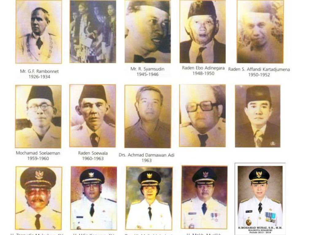 Daftar Wali Kota Sukabumi dari Masa ke Masa