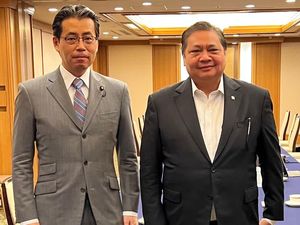Airlangga Temui Petinggi Partai LDP Jepang, Ini yang Dibahas