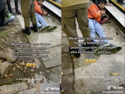 Kasihan! Driver Ojol Ini Kecelakaan Saat Antar Pesanan Pelanggan