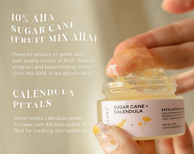 Exfoliating mask/Foto: Instagram.com/bloomka_id Eksfoliasi wajah dengan metode chemical exfoliating