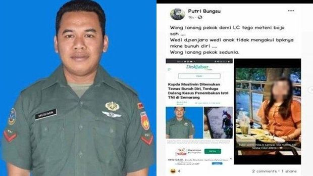 Foto diduga W selingkuhan Kopda Muslimin