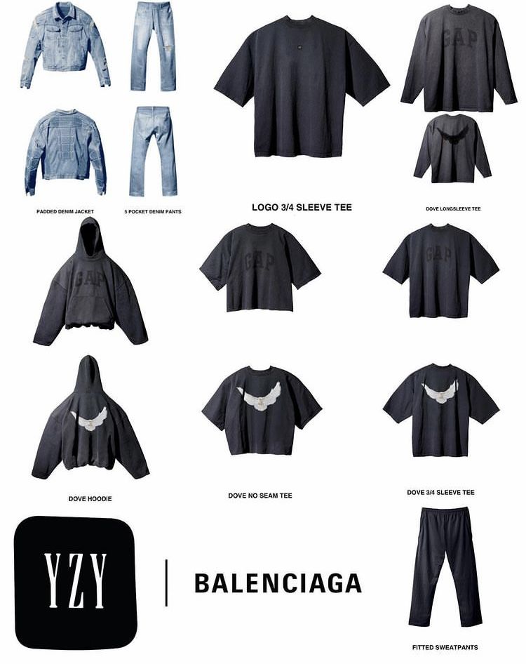yeezy gap balenciaga sizing