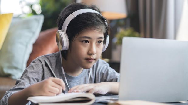 Ilustrasi anak belajar matematika bilangan cacah