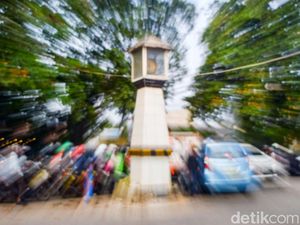 Ini Tugu Gong yang Ganggu Lalin di Depok Bakal Direlokasi Ini Tugu Gong yang Ganggu Lalin di Depok Bakal Direlokasi